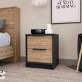 Washington Nightstand, Two Large Drawers Multicolor 2 Drawers Bedroom Rectangle Modern Shelf Mdf Engineered Wood