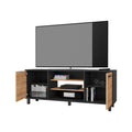 Washington Tv Stand 7 Cubby For Tvs Up To 65'' Multicolor Primary Living Space 50 59 Inches 50 59 Inches Modern Mdf Engineered Wood