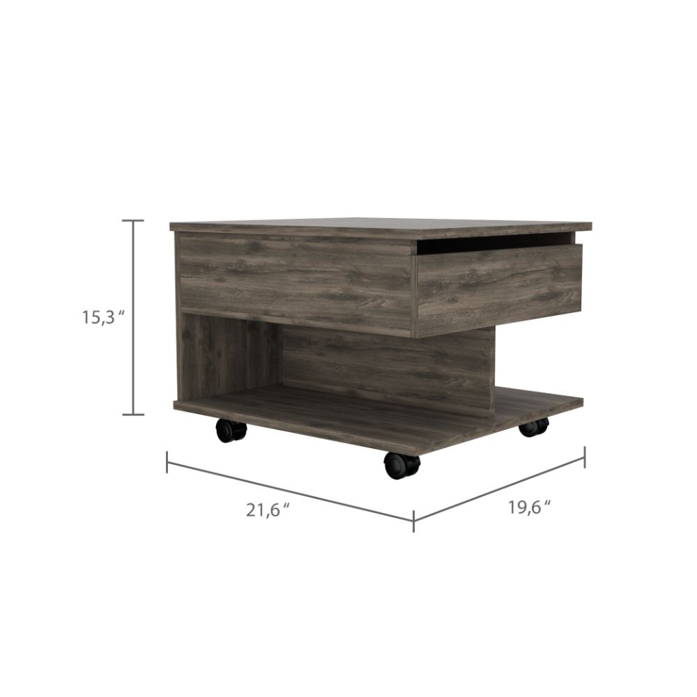 Portland Lift Top Coffee Table Multicolor Primary Living Space Modern Freestanding Rectangular Hutch Coffee & End Tables Rectangular Mdf Engineered Wood