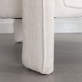 Modern Style Accent Chair Armchair For Living Room, Bedroom, Guest Room,Office, Ivory Ivory Upholstered