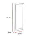 Kansas Linen Cabinet, Three Shelves, One Cabinet Black Mdf Engineered Wood