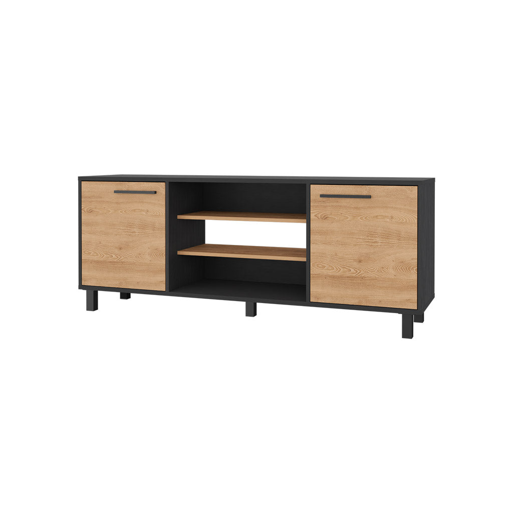 Washington Tv Stand 7 Cubby For Tvs Up To 65'' Multicolor Primary Living Space 50 59 Inches 50 59 Inches Modern Mdf Engineered Wood