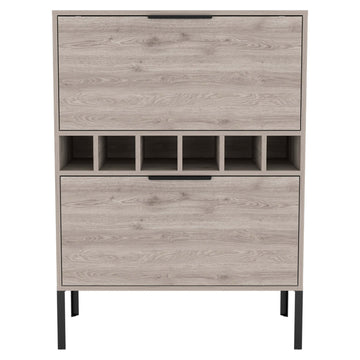 Rome Tv Stand For Tv S Up 43", Two Open Shelves, One Cabinet, One Big Open Shelf Beige Mdf Engineered Wood