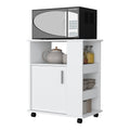 Clayton Kit Lower Microwave Cabinet White Kitchen Modern Mdf Shelves Included Engineered Wood