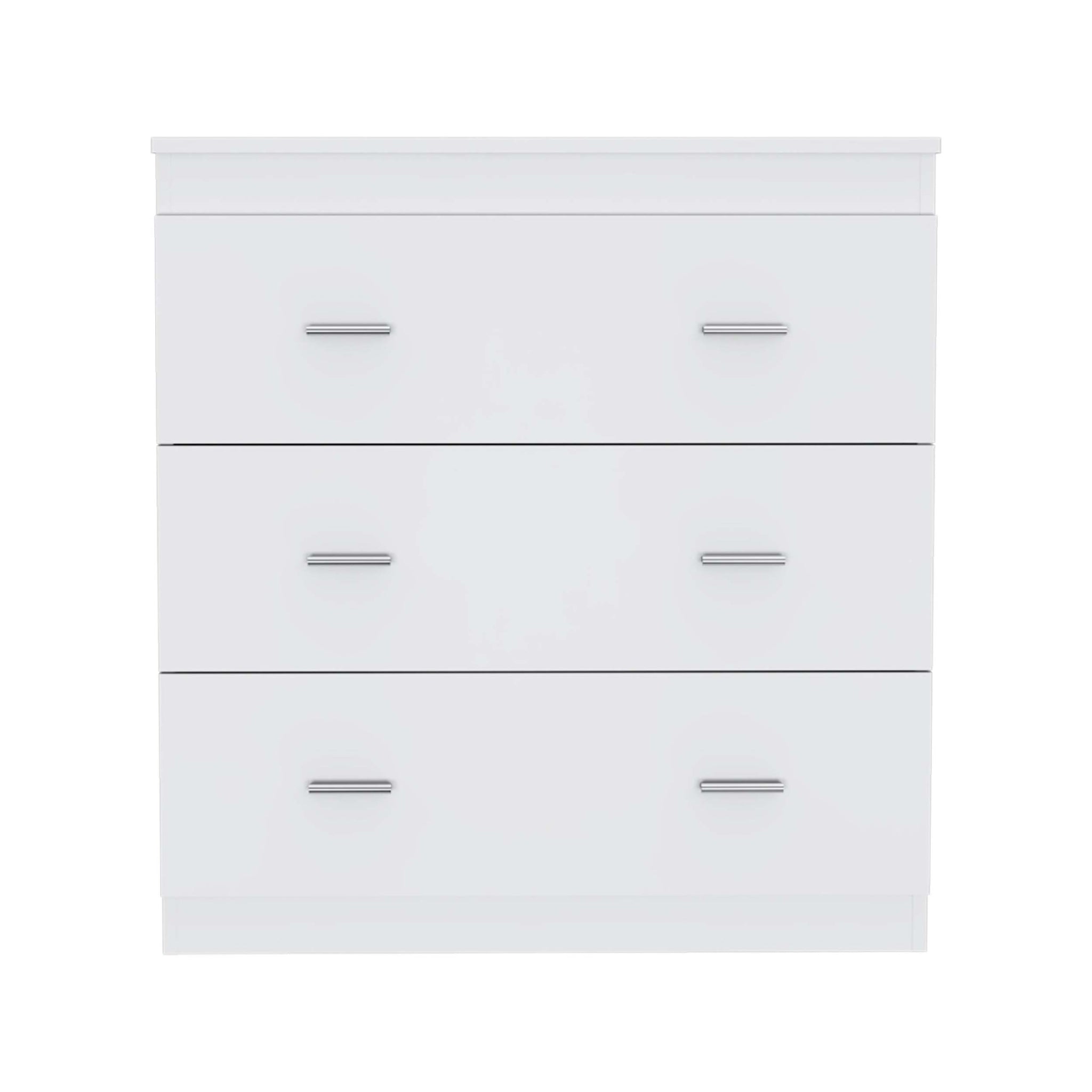 Dove Three Drawer Dresser, Superior Top Beige Mdf Engineered Wood