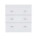 Dove Three Drawer Dresser, Superior Top Beige Mdf Engineered Wood