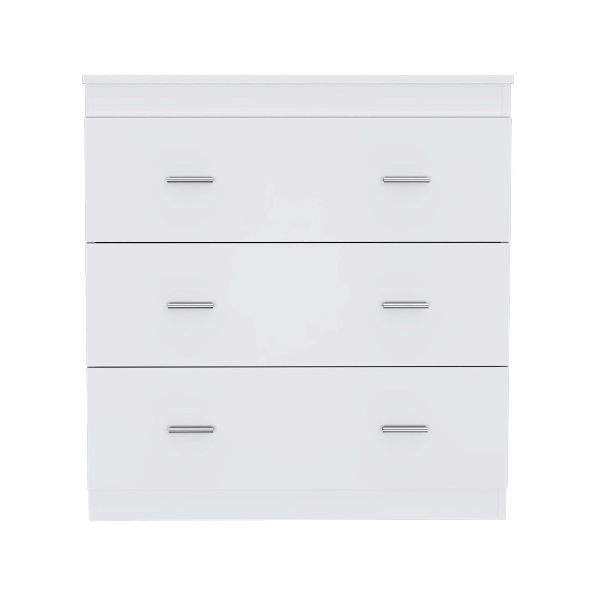 Dove Three Drawer Dresser, Superior Top Beige Mdf Engineered Wood