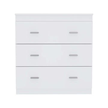 Dove Three Drawer Dresser, Superior Top Beige Mdf Engineered Wood