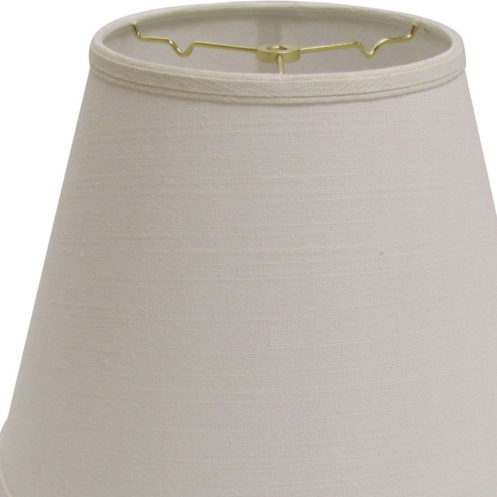 Slant Deep Empire Hardback Lampshade With Washer Fitter, White White Linen