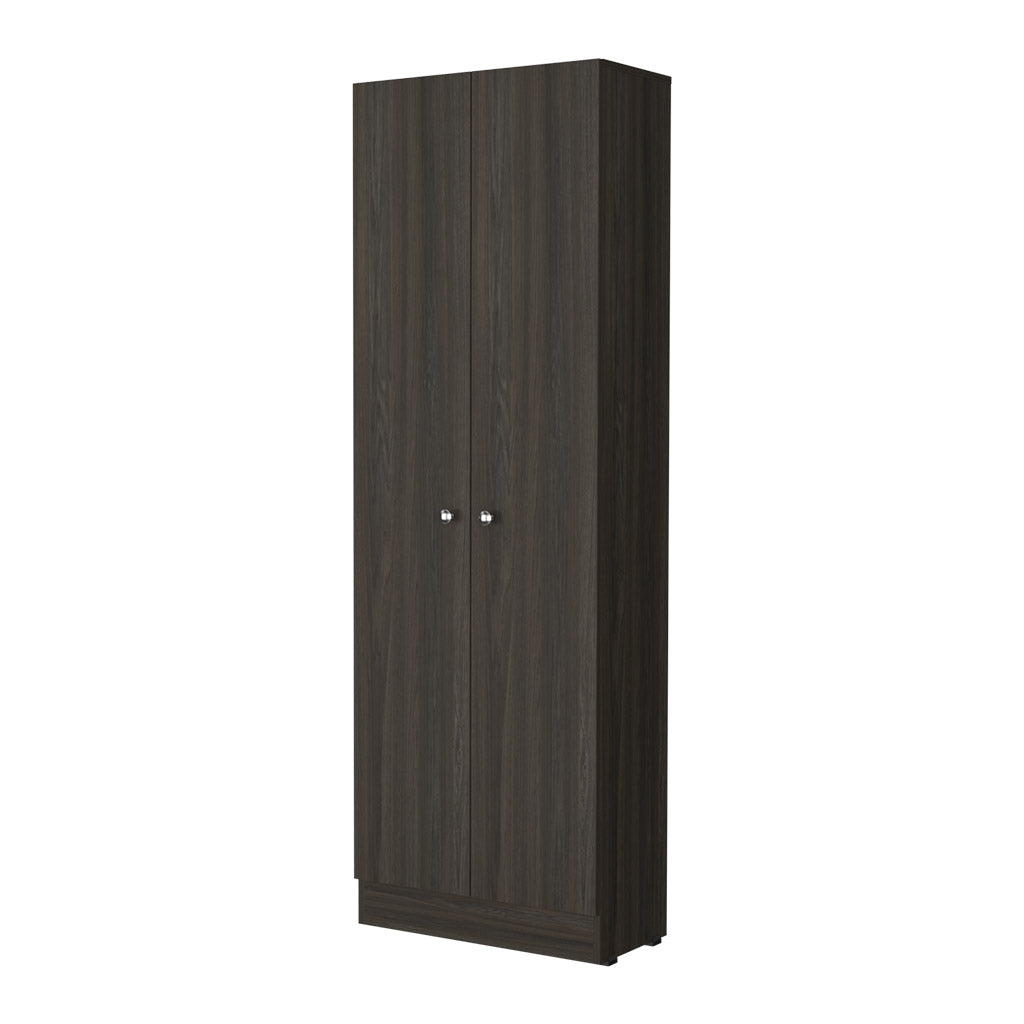 Virginia Double Door Storage Cabinet, Five Shelves Freestanding Multicolor Primary Living Space Shelves Included Modern Mdf Engineered Wood