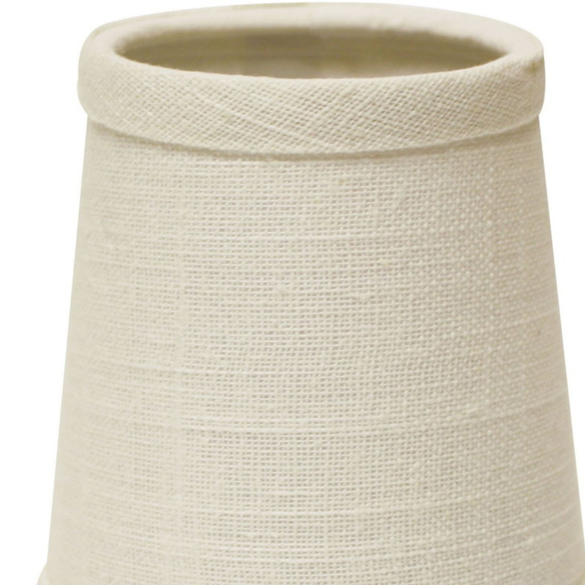 Slant Hardback Chandelier Lampshade With Flame Clip Set Of 6 , Off White Fabric Lampshade For Table Lamps, Natural Linen, 3" Top X 4" Bottom X 4" Height Off White Linen