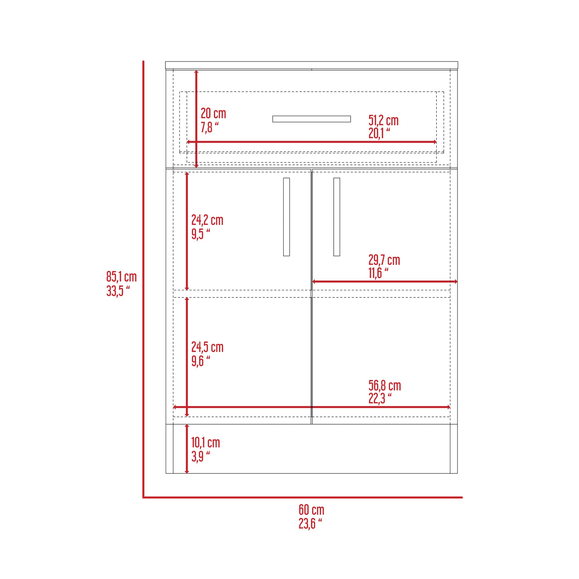 Oxford Pantry Cabinet, One Drawer, One Double Door Cabinet With Two Shelves Multicolor Mdf Engineered Wood