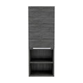Milwaukee Medicine Cabinet, Two Shelves, Single Door Cabinet, Two Interior Shelves Brown Mdf Engineered Wood