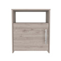 Bristol Nightstand, One Cabinet, Top Surface Beige Mdf Engineered Wood