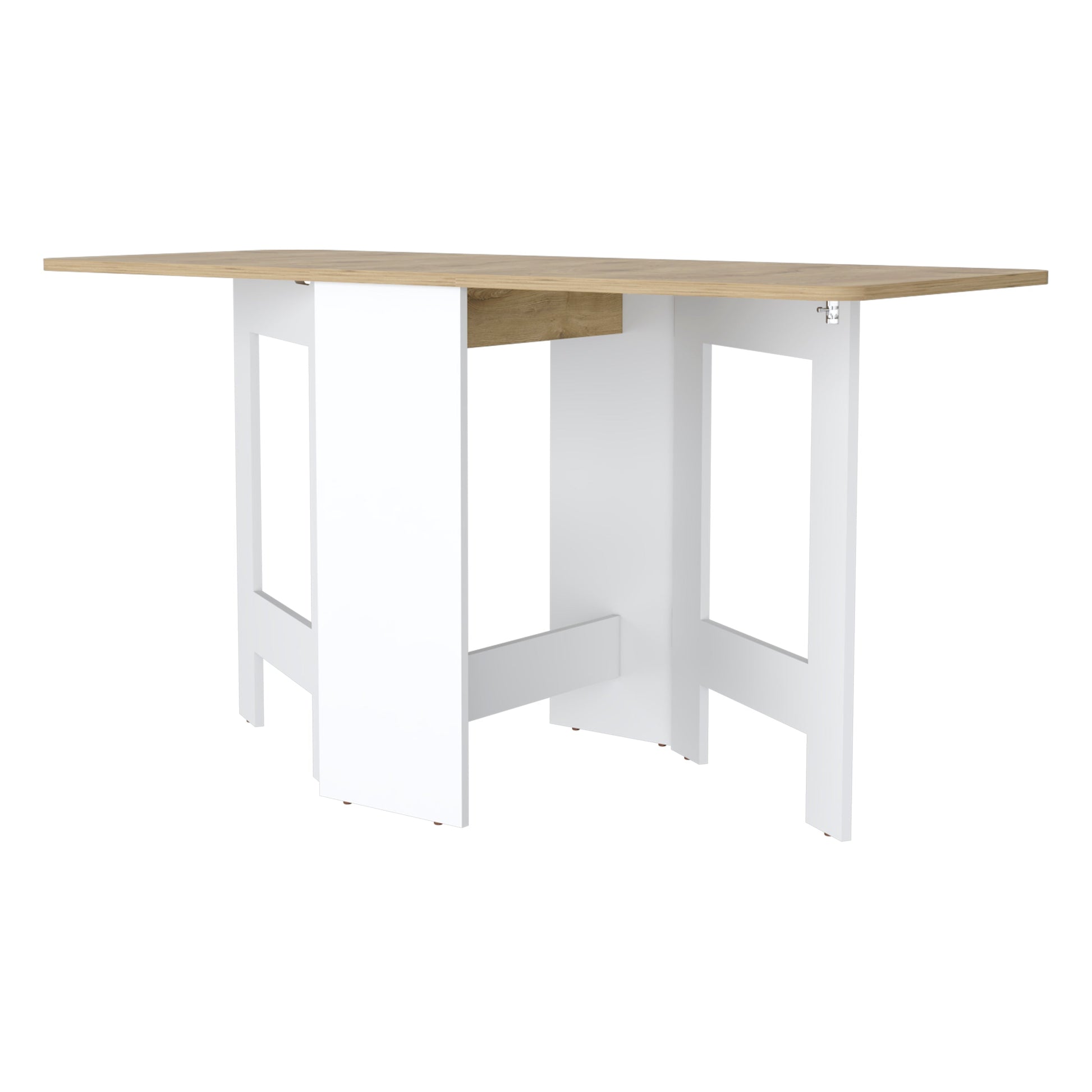 Kailua Folding Dining Table, Space Saving, Foldable In 3 Forms Multicolor Mdf Engineered Wood