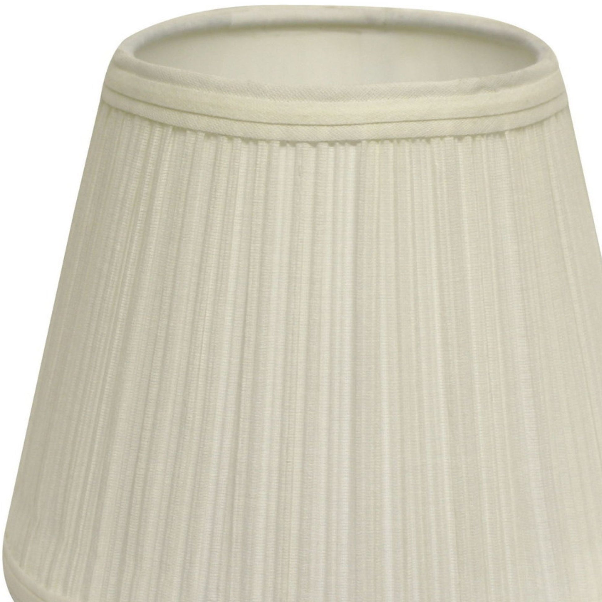 Slant Empire Hardback Lampshade With Washer Fitter, White White Broadcloth Pleat