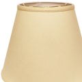 Deep Empire Hardback Lampshade With Washer Fitter, Beige Color Fabric Lampshade For Table Lamps, Natural Linen, 10