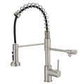 Purifier Kitchen Faucet Drinking Water Faucet, Pull Down Water Filter Kitchen Sink Faucets Brushed Nickel Brushed Nickel Kitchen Contemporary Ceramic Brass