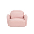 Living Room Furniture Lazy Sofa Chair Teddy Fabric Pink Pink Foam Teddy