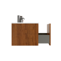 Bb0436Y301, Integrated White Ceramic Basin, Drain Assembly Not Included Gloss White Ceramic
