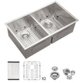 Double Bowl 50 50 Undermount Sink 28