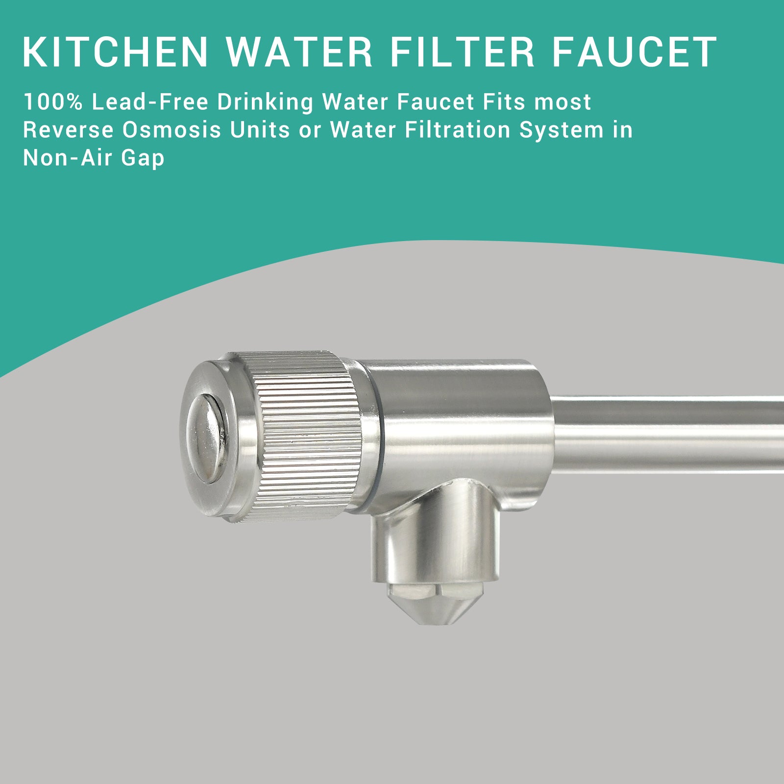 Purifier Kitchen Faucet Drinking Water Faucet, Pull Down Water Filter Kitchen Sink Faucets Brushed Nickel Brushed Nickel Kitchen Contemporary Ceramic Brass