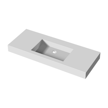 48Inch Solid Surface Single Basin With Mounting Screw White Bathroom Classic,Luxury,Modern Solid Surface Solid Surface