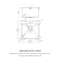 Laundry Sink 22X22X12