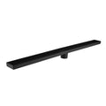 36 Inches Linear Shower Drain, Included Hair Strainer And Leveling Feet Matt Black Stainless Steel