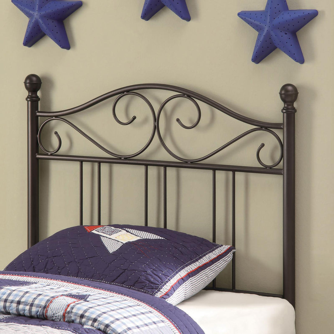 Dark Bronze Metal Twin Headboard Bronze Metal Bedroom Transitional Metal