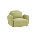 Living Room Furniture Lazy Sofa Chair Teddy Fabric Light Green Light Green Foam Teddy