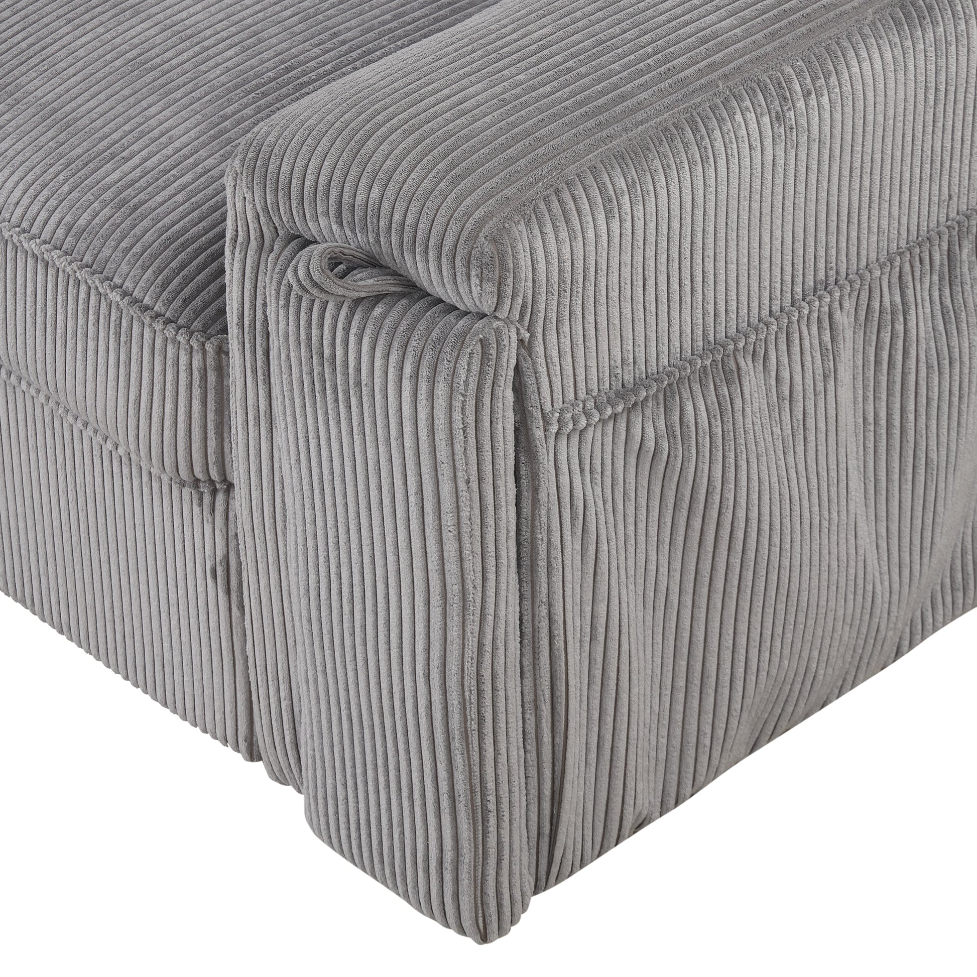 Upholstery Sleeper Sectional Sofa With Storage Bags And 2 Cup Holders On Arms Gray Wood Cushion Back Square Arms Polyester 3 Seat