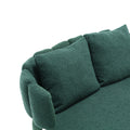 Coolmore Polyester Accent Sofa Modern Upholstered Armsofa Tufted Sofa With Metal Frame, Single Leisure Sofa For Living Room Bedroom Office Balcony Emerald Boucle