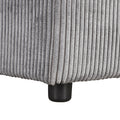 Upholstery Sleeper Sectional Sofa With Storage Bags And 2 Cup Holders On Arms Gray Wood Cushion Back Square Arms Polyester 3 Seat