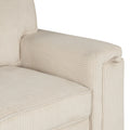Upholstery Sleeper Sectional Sofa With Storage Bags And 2 Cup Holders On Arms Beige Wood Cushion Back Square Arms Polyester 3 Seat