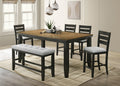 1Pc Contemporary Style Dining Rectangular Table With18