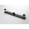 28 Inches Linear Shower Drain, Included Hair Strainer And Leveling Feet Matt Black Stainless Steel
