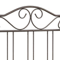 Dark Bronze Metal Twin Headboard Bronze Metal Bedroom Transitional Metal