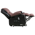 Power Lift Recliner Chair Recliners For Elderly With Heat And Massage Recliner Chair For Living Room With Infinite Position And Side Pocket,Usb Charge Port.Blackbrown Black Brown Power Push Button Soft Heavy Duty Cotton Wood Metal