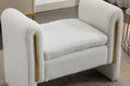 031 Teddy Fabric Single Bench Shoe Bench Makeup Bench For Bedroom Indoor,Ivory Wood Bedroom White Solid Eucalyptus Wood Tufted Ivory Polyester Backless Soft Modern Foam Teddy