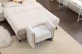 031 Teddy Fabric Single Bench Shoe Bench Makeup Bench For Bedroom Indoor,Ivory Wood Bedroom White Solid Eucalyptus Wood Tufted Ivory Polyester Backless Soft Modern Foam Teddy