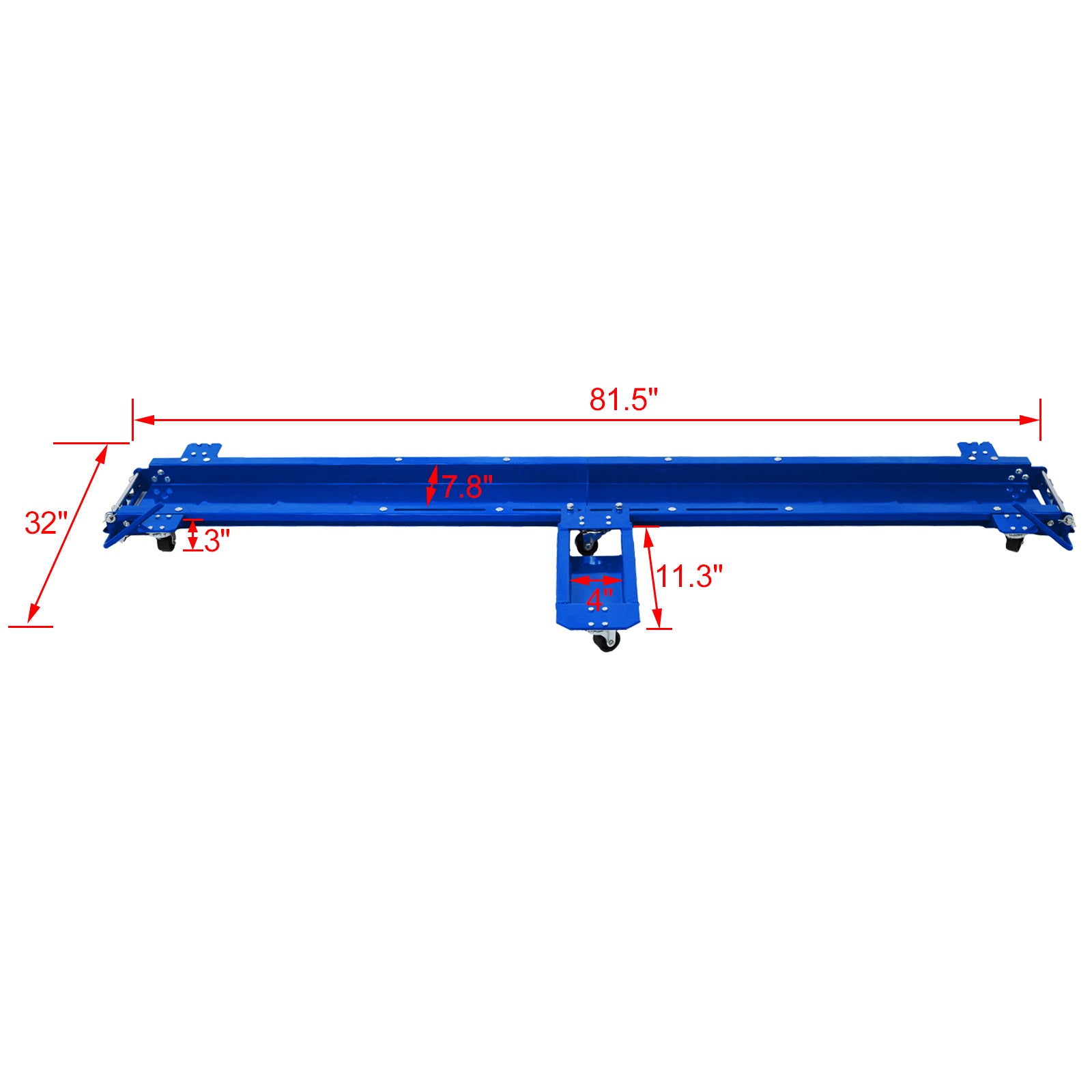 Motorcycle Dolly 1250 Lbs. Widow Cruiser Dolly Steel Motorcycle Dolly Blue Blue Steel