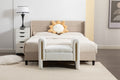 031 Teddy Fabric Single Bench Shoe Bench Makeup Bench For Bedroom Indoor,Ivory Wood Bedroom White Solid Eucalyptus Wood Tufted Ivory Polyester Backless Soft Modern Foam Teddy