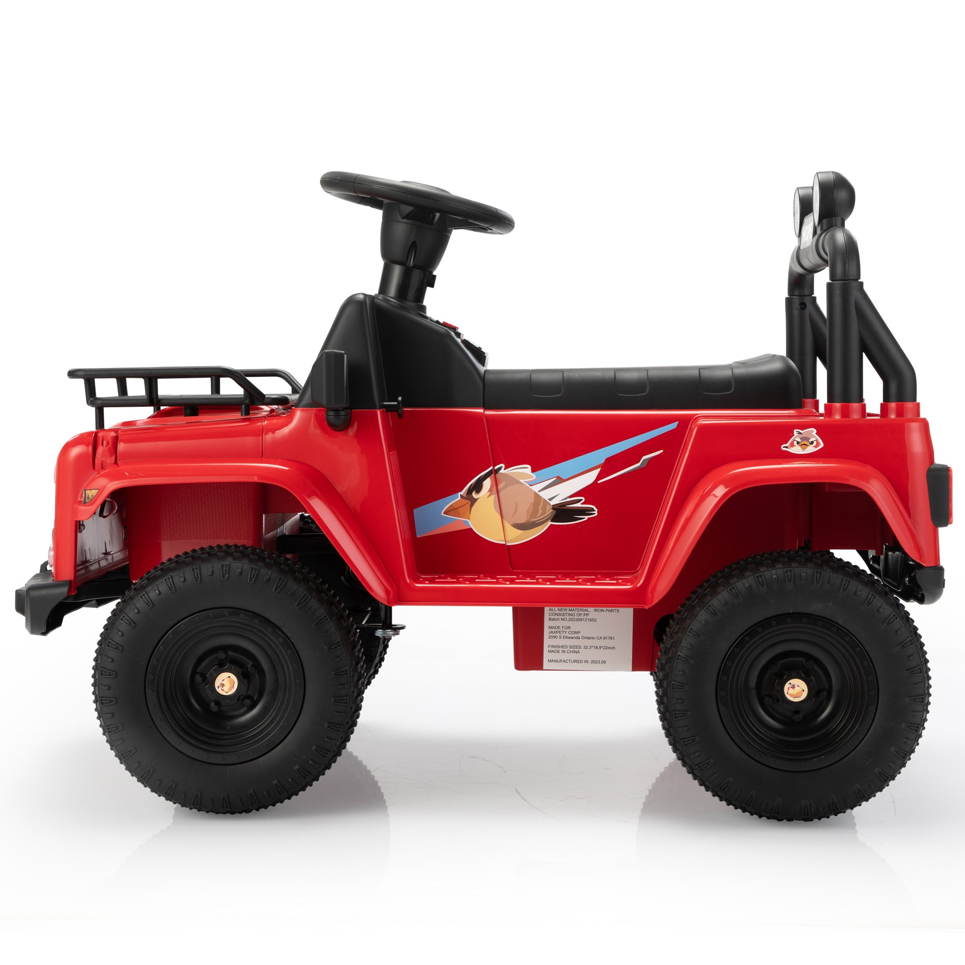 Red Little Bird Jeep Red Black Polypropylene