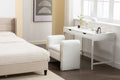 031 Teddy Fabric Single Bench Shoe Bench Makeup Bench For Bedroom Indoor,Ivory Wood Bedroom White Solid Eucalyptus Wood Tufted Ivory Polyester Backless Soft Modern Foam Teddy