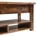 Lift Top Coffee Table, Multi Functional Coffee Table With Open Shelves, Modern Lift Tabletop Dining Table For Living Room, Home Office, Rustic Brown Rustic Brown Primary Living Space Particle Board