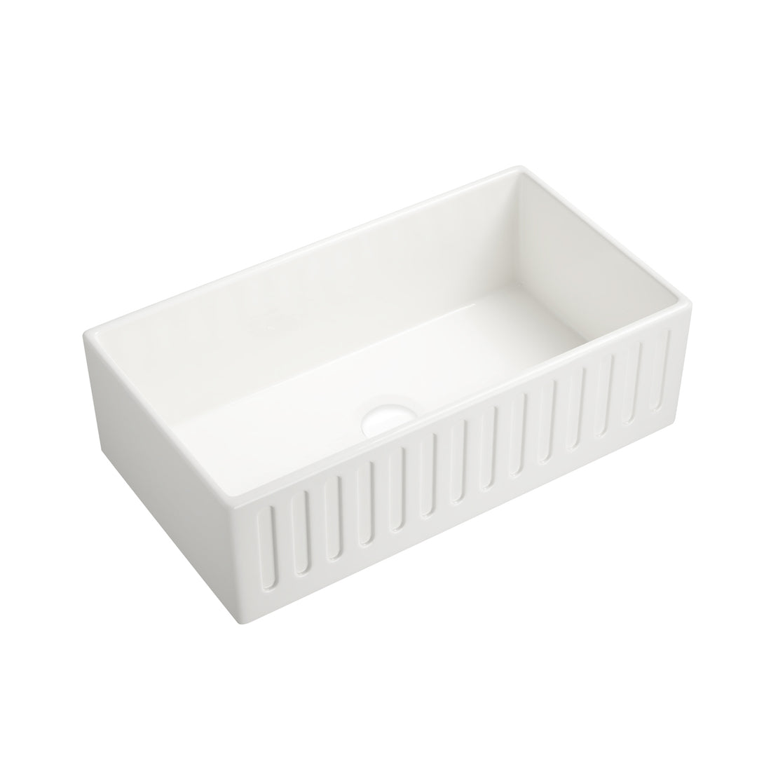 Inch White Farmhouse Sink Deep Apron Sink Undermount Farmhouse Kitchen Sink Single Farm Sink White Ceramic