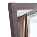 Third Generation Packaging Upgrade, Thickened Frame, Gray Wood Grain Solid Wood Frame Full Length Mirror, Dressing Mirror, Bedroom Entrance, Decorative Mirror, Floor Standing Mirror. 65