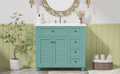 36'' Bathroom Vanity With Undermount Sink,Free Standing Vanity Set With 2 Drawers& Soft Closing Doors,Solid Wood Frame Bathroom Storage Cabinet 2 Blue Green 2 1 Soft Close Doors Bathroom Freestanding Solid Wood Mdf Resin Painted