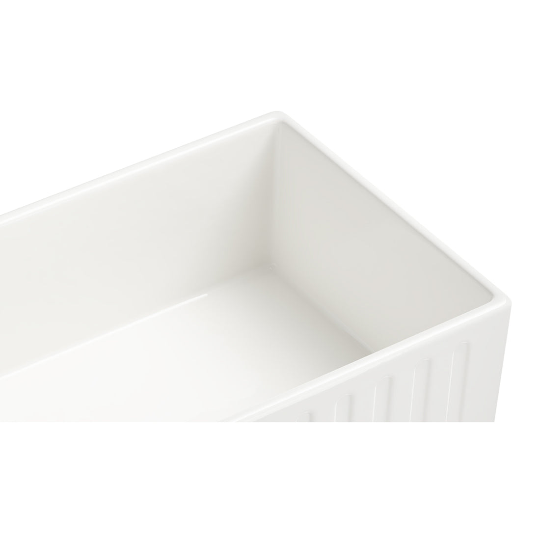 Inch White Farmhouse Sink Deep Apron Sink Undermount Farmhouse Kitchen Sink Single Farm Sink White Ceramic